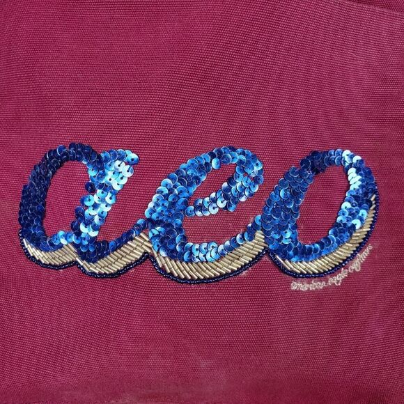 American Eagle Sequin Embellished Tote Bag Fuchsia Pink - Picture 10 of 10